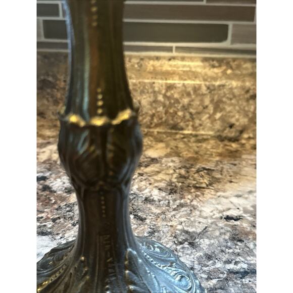 Vintage Tulip Heyco 31194 Glass Single Light Ascent Table Lamp Tiffany Style - Picture 12 of 12